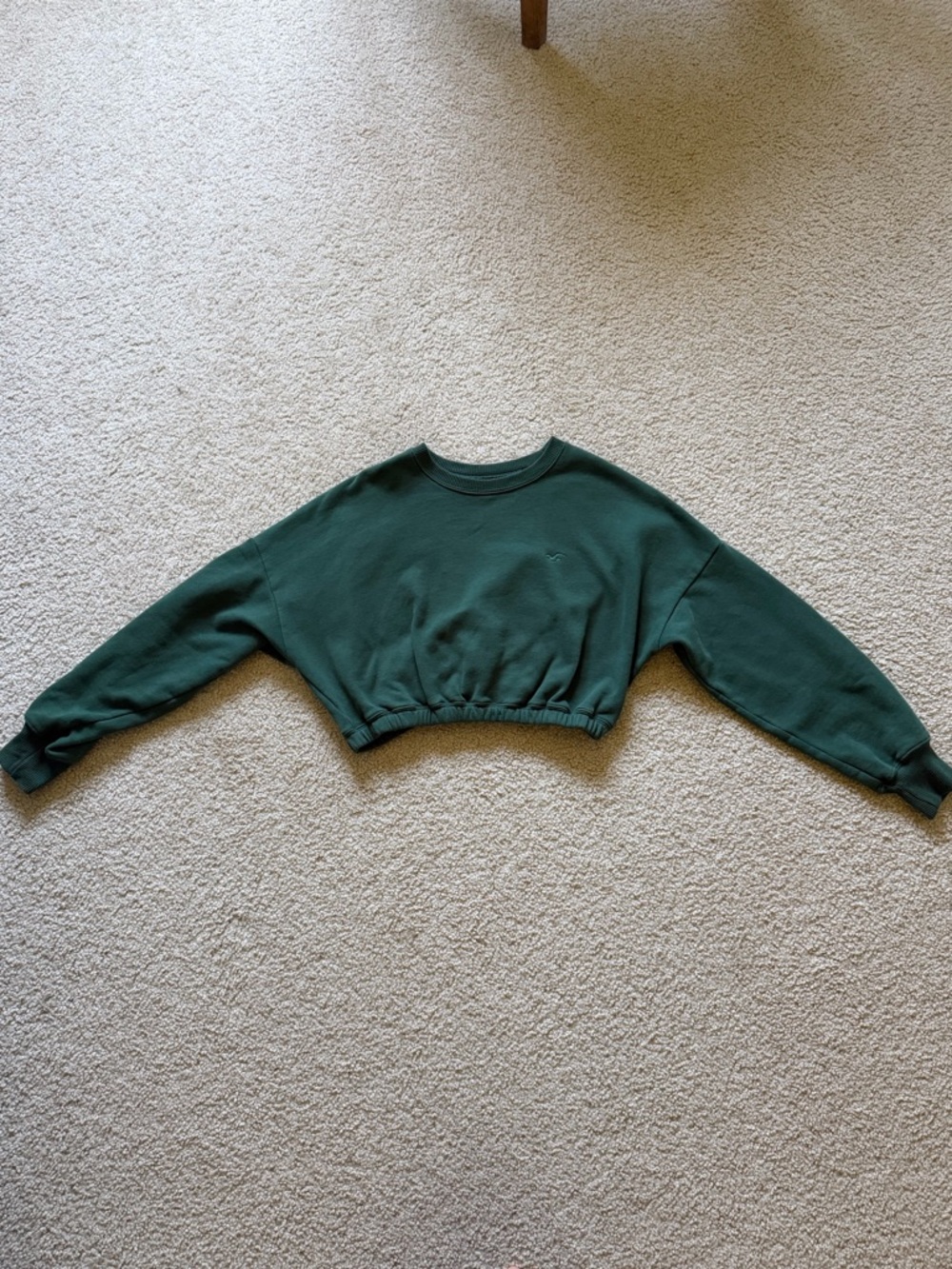 Hollister Forest Green Cropped Sweatshirt🌲